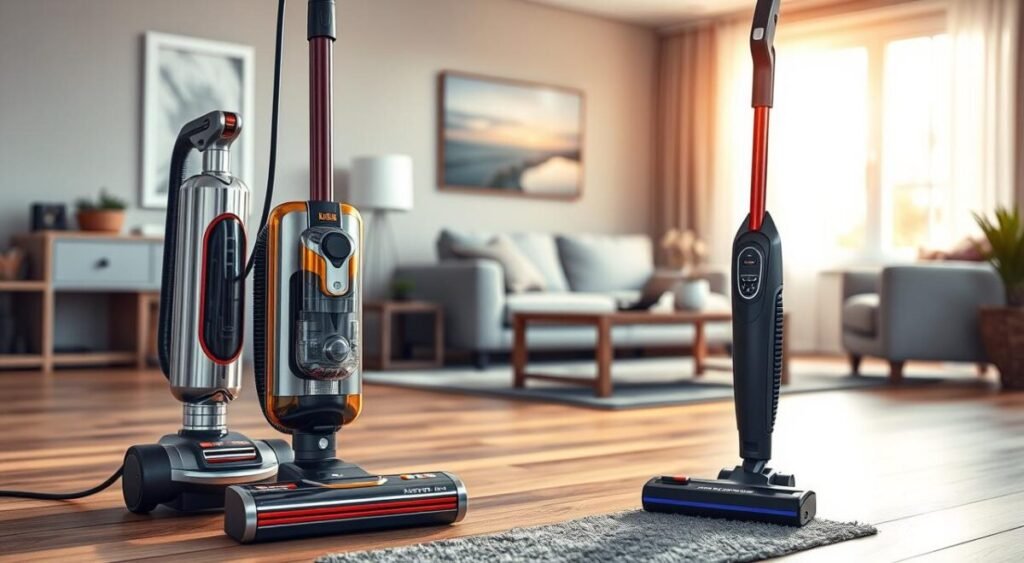 aspirador de pó vertical com fio ou sem fio