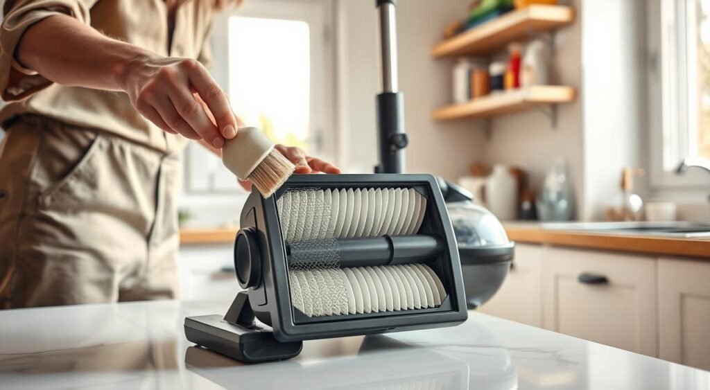 como limpar o filtro do aspirador de pó