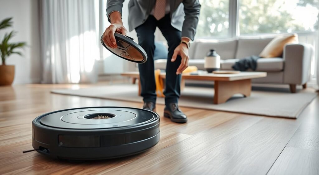 como limpar o robô aspirador