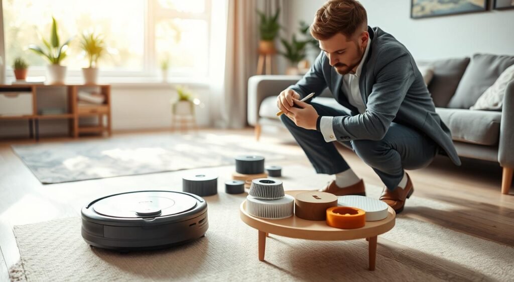 manutenção de robô aspirador