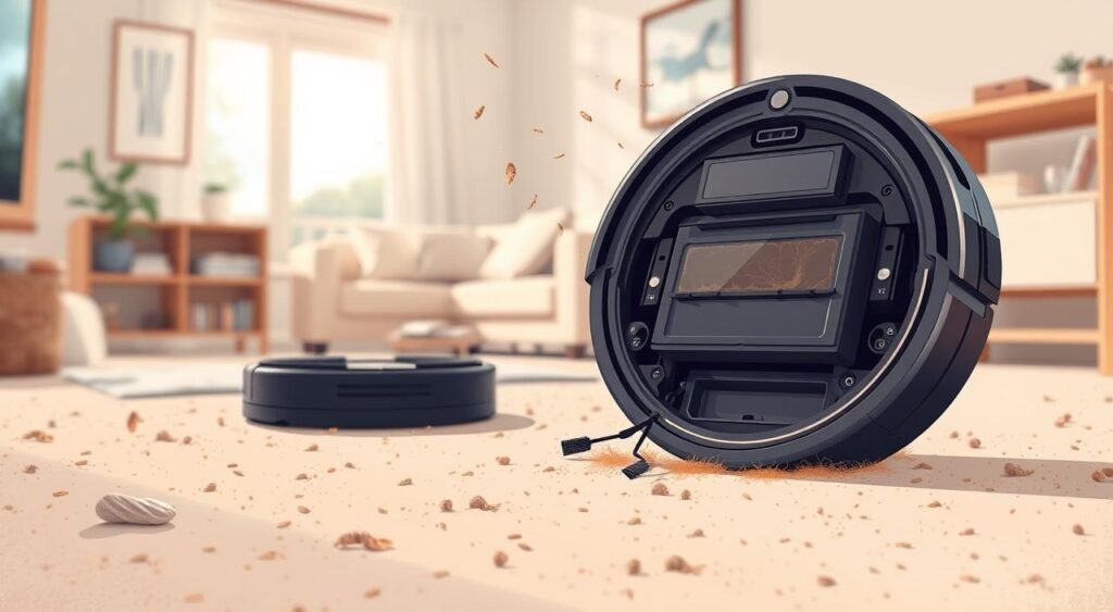 robô aspirador perdeu potência robô aspirador perdeu potência