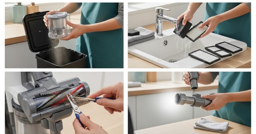 cuidados com o aspirador