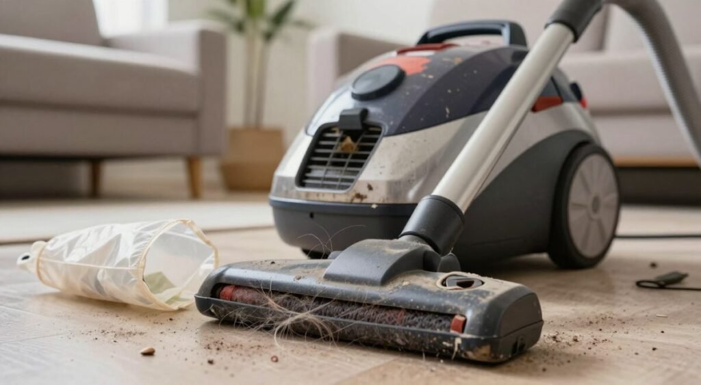 erros que danificam aspirador